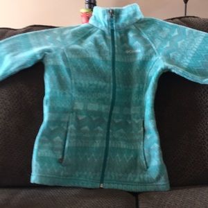 Girls Columbia Fleece Turquoise